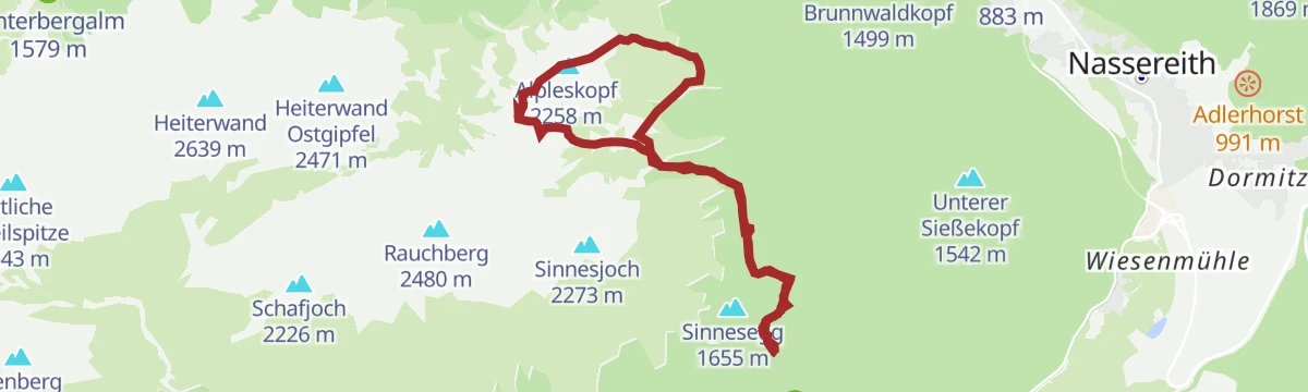 Route map: Alpleskopf